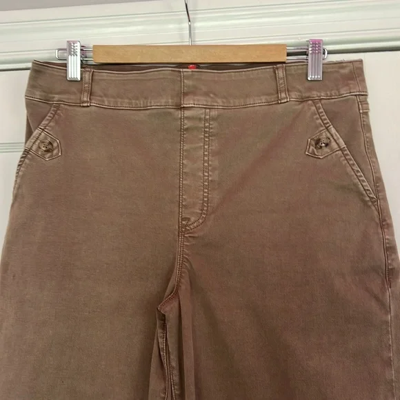 SPANX Stretch Twill Cropped Wide Leg Pant - Picture 3 of 7